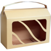 Коробка самозбірна з віконцем та ручкою / Коробка самосборная с окошком и ручкой